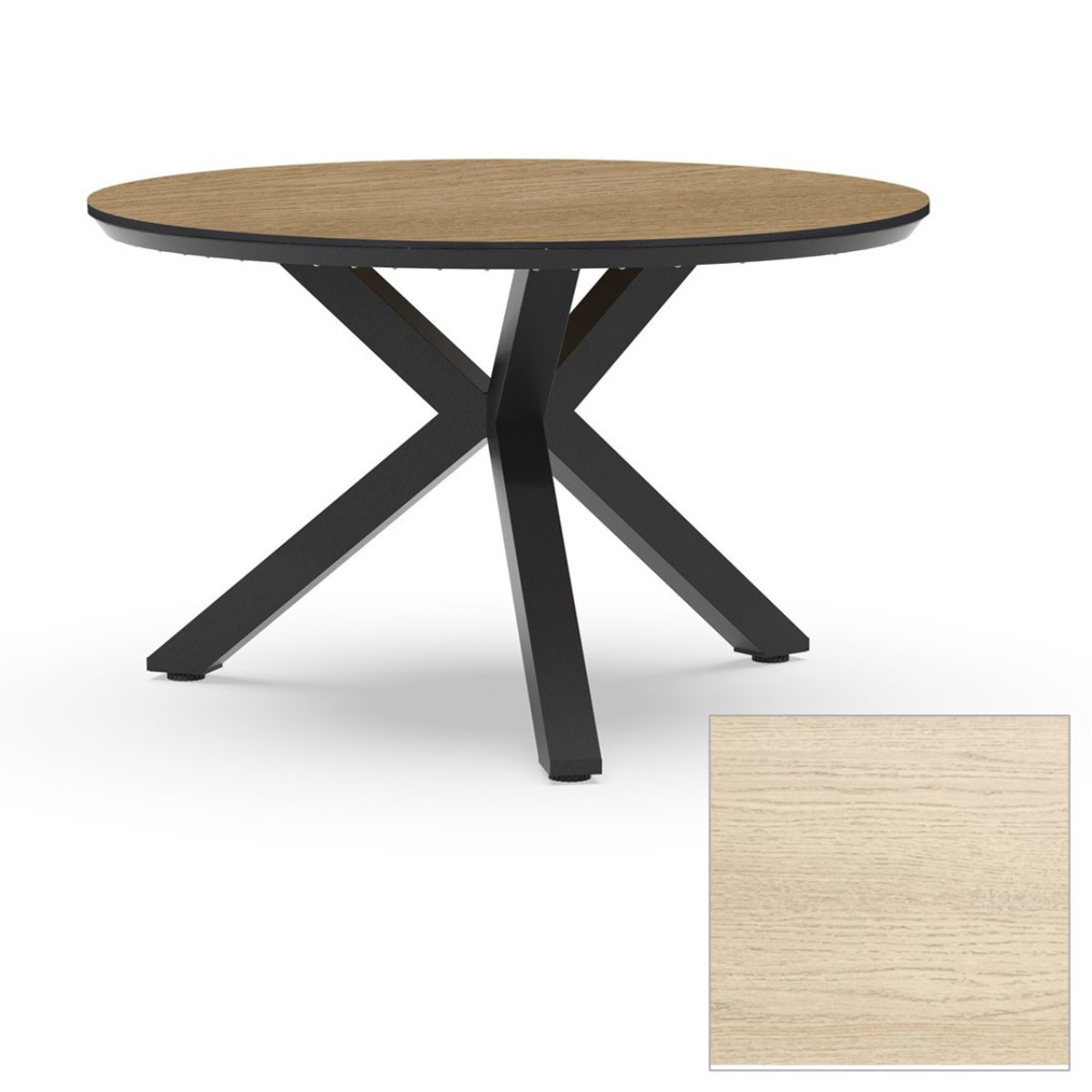 Tierra Outdoor Tierra Outdoor Orbital Dining Table 120cm round Grey - Trespa HPL top -