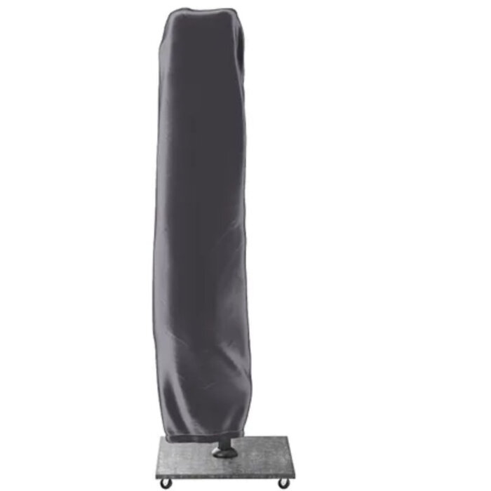 Platinum Platinum Challenger T2 PREMIUM free arm parasol SET - 300x300cm - Teaklook-Champagne - art.7132O with ceramica base and protective cover