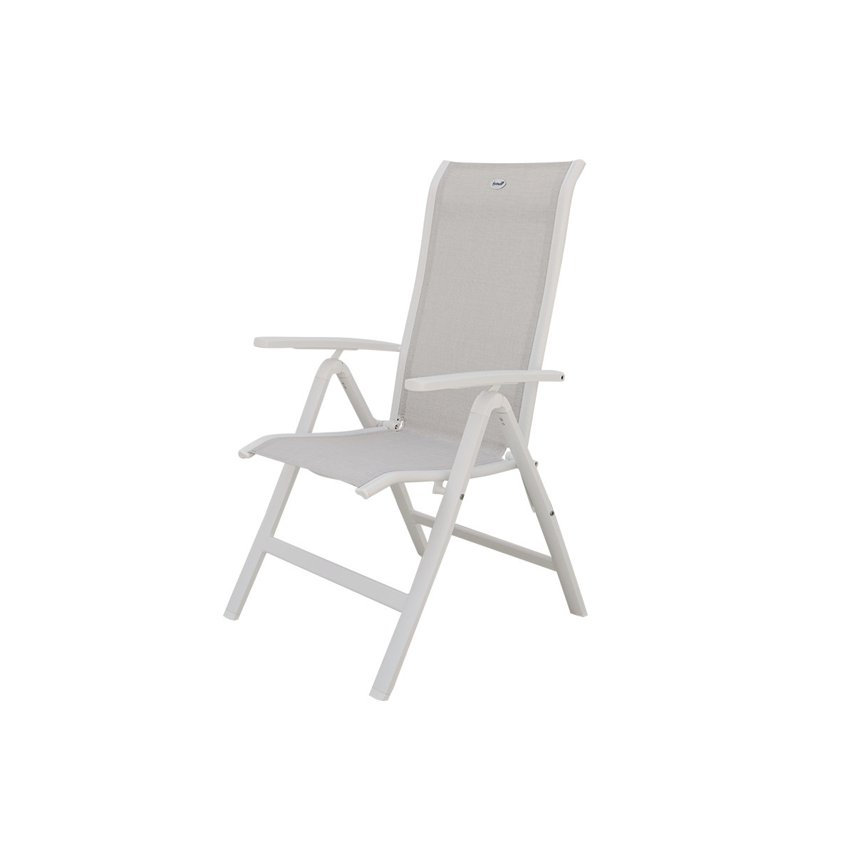 Hartman Hartman Alice Comfort RECLINER w. alu armrests - ROYAL WHITE frame - BEIGE textileen