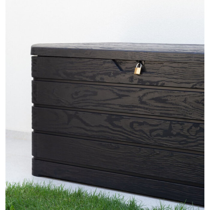 Toomax Toomax Kussenkist kussenbox Dolomiti - 500L - 130x65x64cm - Kunststof Grey Wood