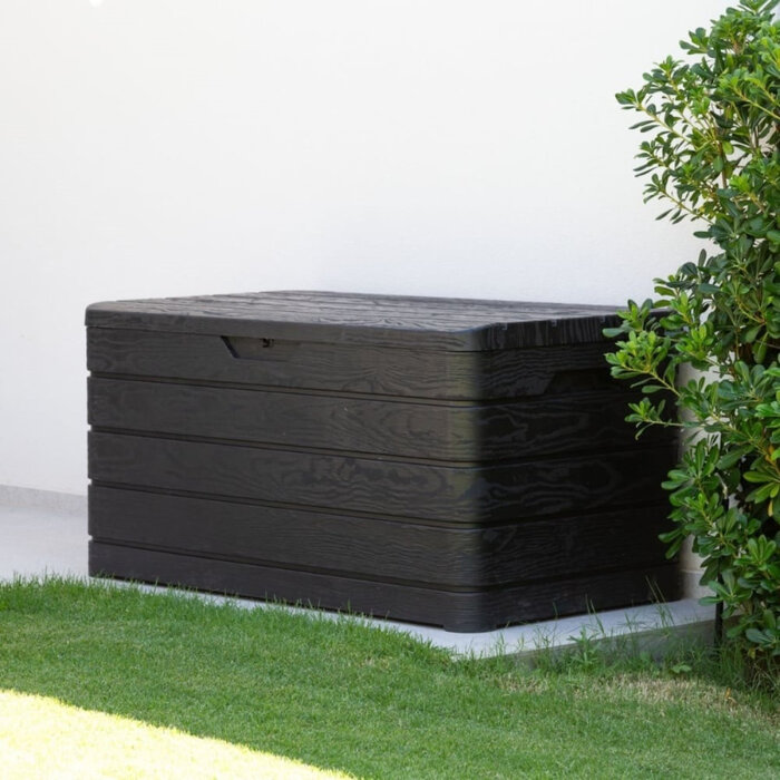 Toomax Toomax Kussenkist kussenbox Dolomiti - 500L - 130x65x64cm - Kunststof Grey Wood