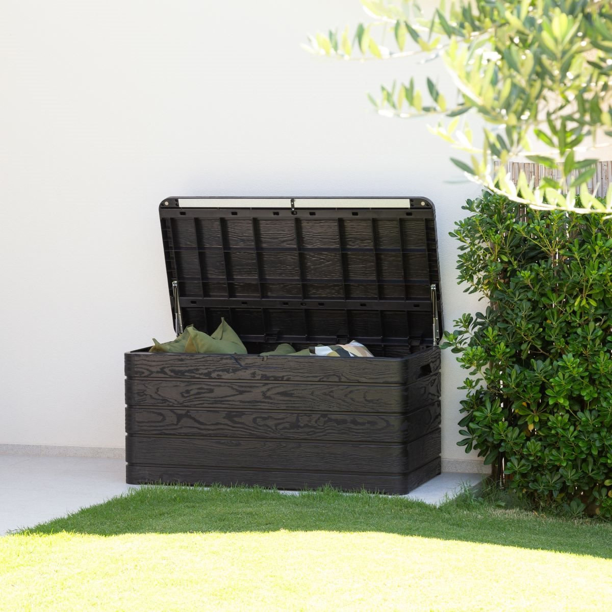 Toomax Toomax Kussenkist kussenbox Dolomiti - 500L - 130x65x64cm - Kunststof Grey Wood