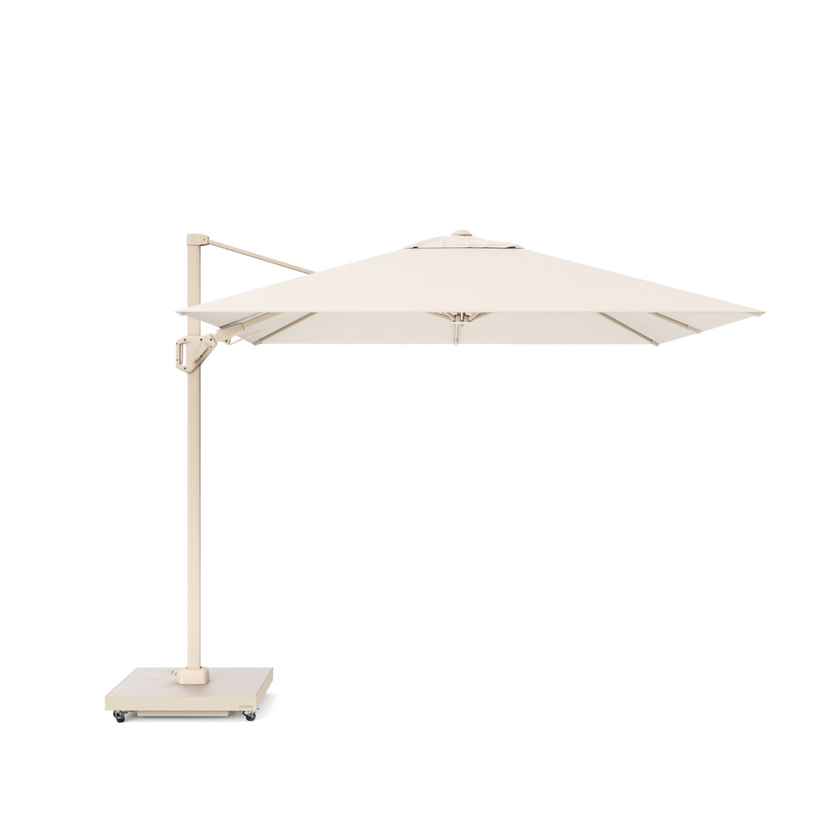 Platinum Platinum Voyager T2 zweefparasol - 270x270 - Sandstone frame- Ivory - art.7165H
