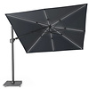 Platinum Sun & Shade floating parasol Challenger T² Glow 300x300 dark gray - art.7125