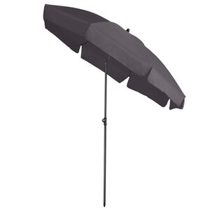 Platinum Platinum strandparasol Aruba rond 200cm donkergrijs -uitloop