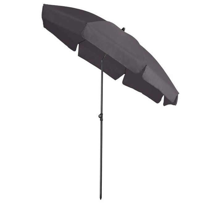 Platinum Platinum strandparasol Aruba rond 200cm donkergrijs -uitloop