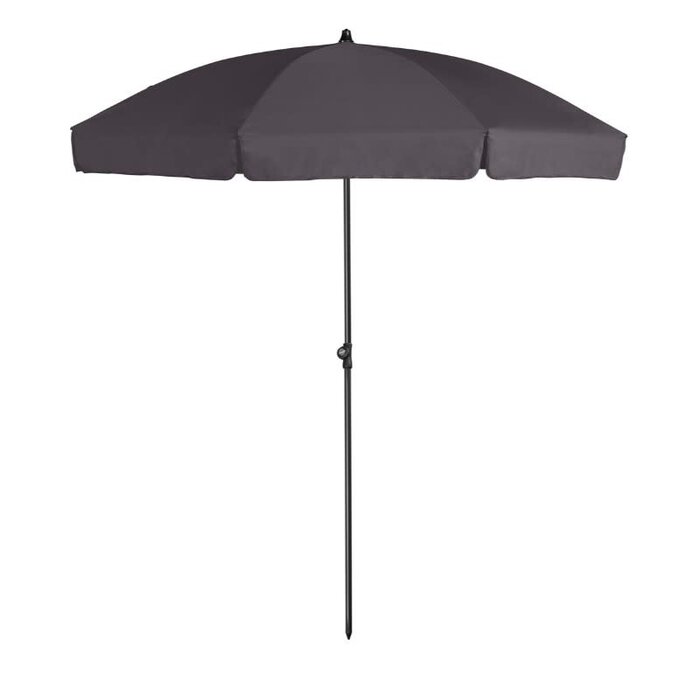Platinum Platinum strandparasol Aruba rond 200cm donkergrijs -uitloop