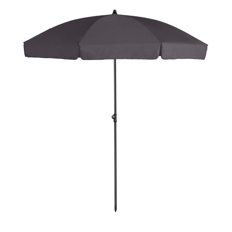 Platinum Platinum strandparasol Aruba rond 200cm donkergrijs -uitloop