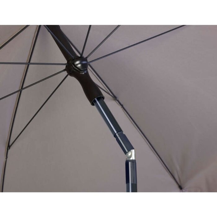 Platinum Platinum strandparasol Aruba rond 200cm donkergrijs -uitloop