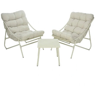 PROGARDEN Ambiance 3-piece lounge set including cushions Natural Light