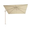 Platinum Free arm parasol Challenger T2 premium - 3x3 - SANDSTONE frame - CHAMPAGNE fabric