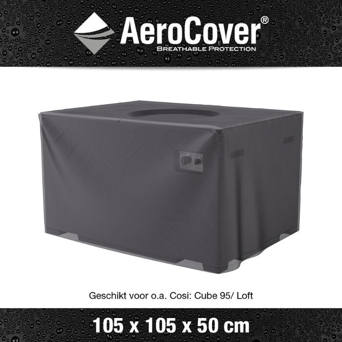 Platinum Aerocover Lounge, Coffee, Fire table cover 105x105xH50 art.9116