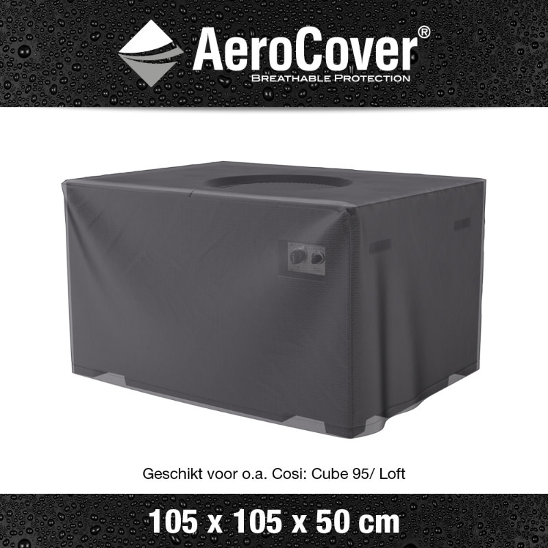 Platinum Aerocover Lounge, Coffee, Fire table cover 105x105xH50 art.9116