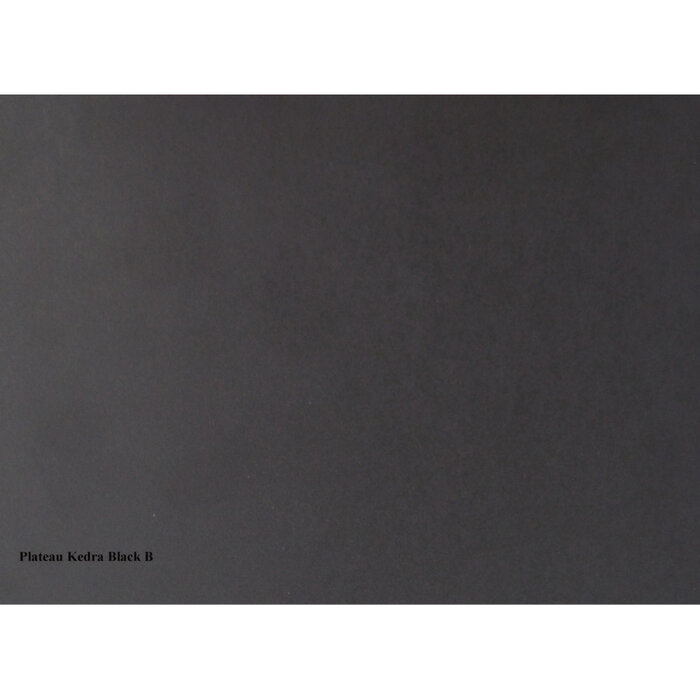 Proloisirs Proloisirs AMBER double extension table 180/230/280x100cm - dark grey aluminum frame - black Kedra ceramic stone top