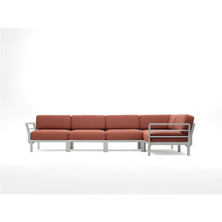 Nardi Nardi Maximo 5 modular lounge corner Gesso light grey frame - Cannella Sunbrella cushions