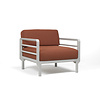 Nardi Maximo Lounge Stoel Modulair Gesso light grey frame - Cannella Sunbrella cushions