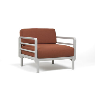 Nardi Nardi Maximo Lounge Stoel Modulair Gesso light grey frame - Cannella Sunbrella cushions