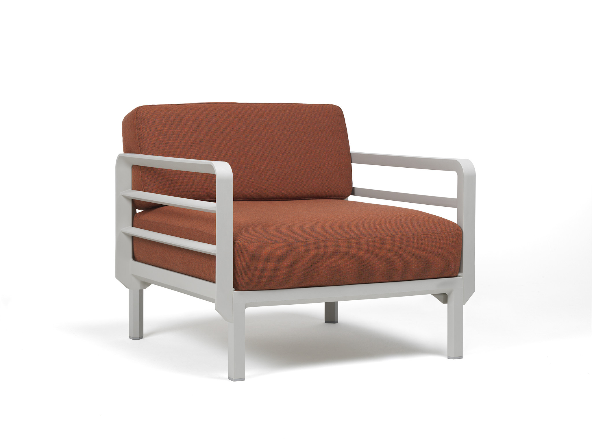 Nardi Nardi Maximo Loungestoel Modulair Gesso light grey frame - Cannella Sunbrella cushions