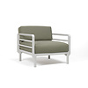 Nardi Maximo Lounge Stoel Modulair Gesso light grey frame - Timo Sunbrella cushions