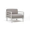Nardi Maximo Lounge Stoel Modulair Gesso light grey frame - Lava Sunbrella cushions