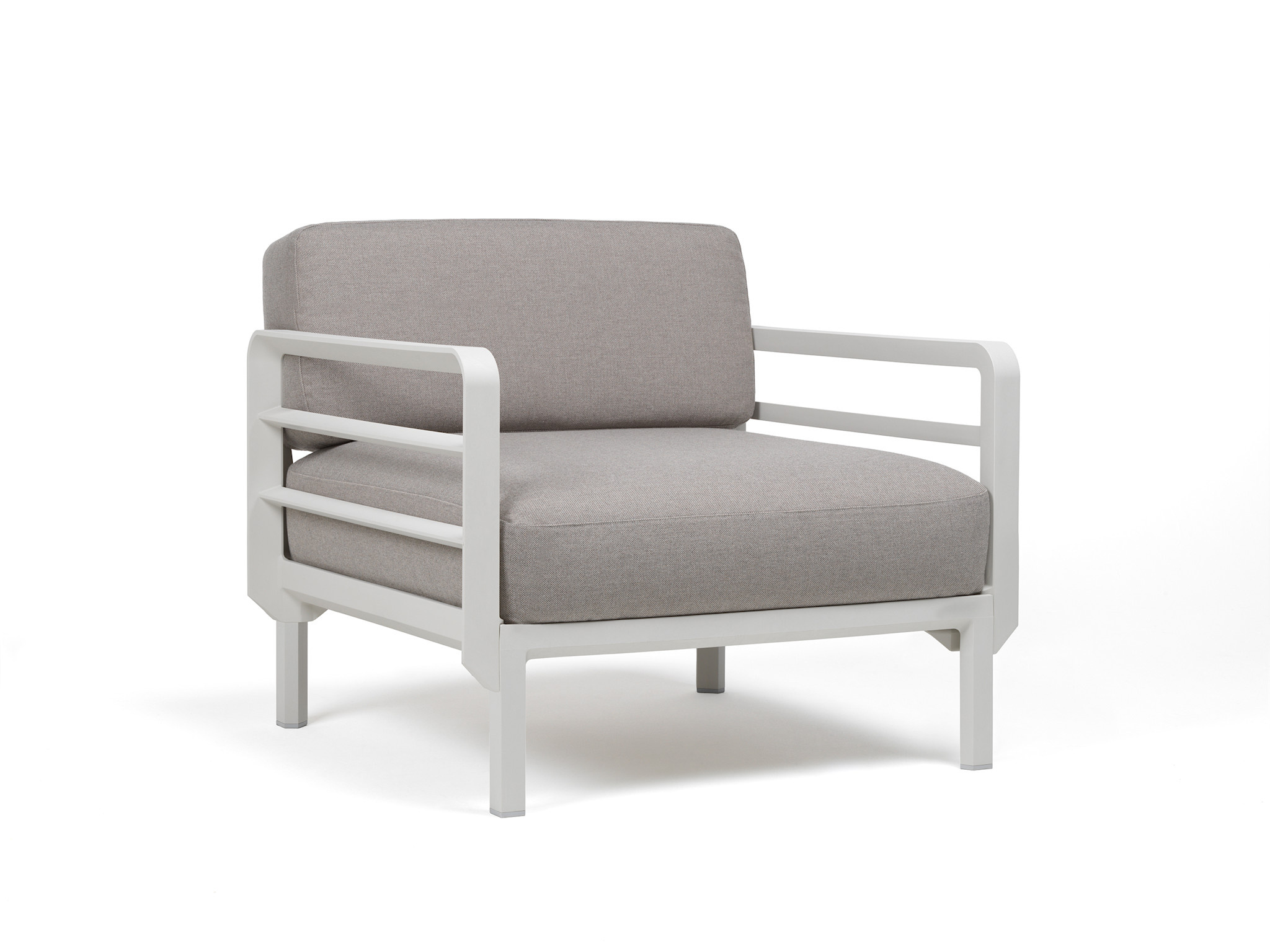 Nardi Nardi Maximo Loungestoel Modulair Gesso light grey frame - Lava Sunbrella cushions