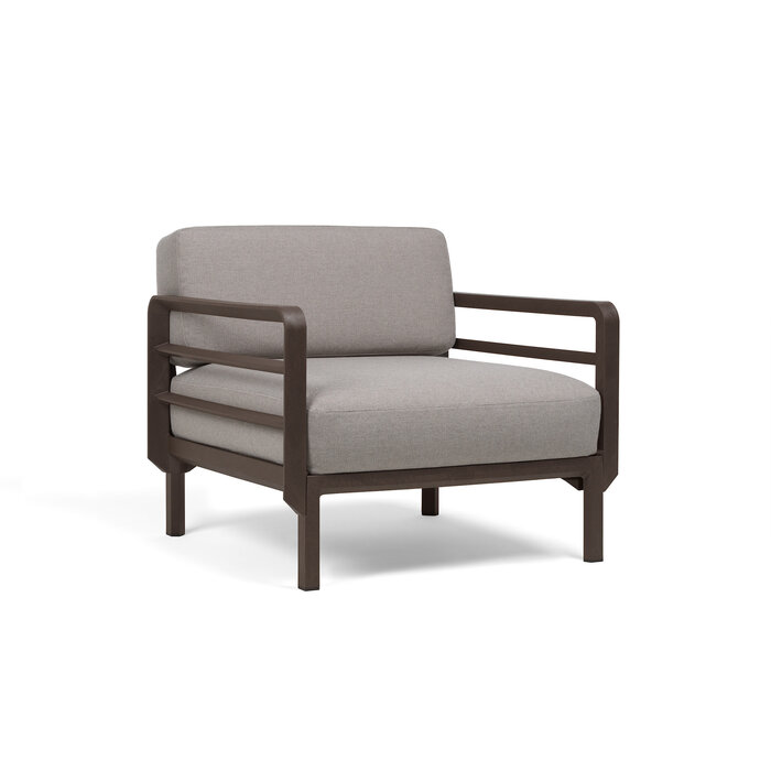 Nardi Nardi Maximo Loungestoel Modulair Terra frame - Lava Sunbrella cushions