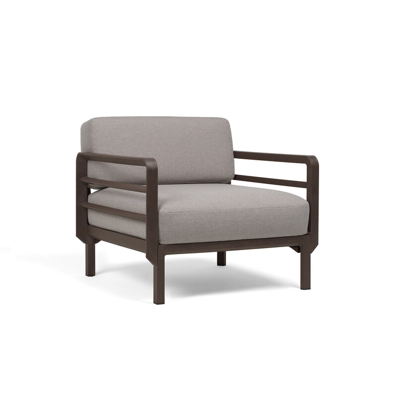 Nardi Nardi Maximo Loungestoel Modulair Terra frame - Lava Sunbrella cushions