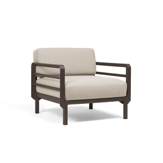 Nardi Nardi Maximo Loungestoel Modulair Terra frame - Perla Sunbrella cushions