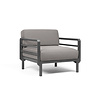 Nardi Maximo Loungestoel Modulair Basalto frame - Lava Sunbrella cushions