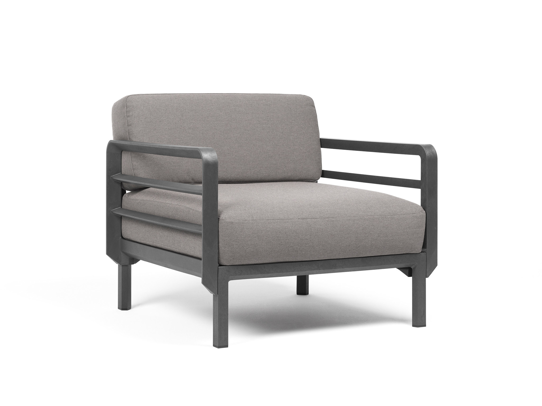 Nardi Nardi Maximo Loungestoel Modulair Basalto frame - Lava Sunbrella cushions