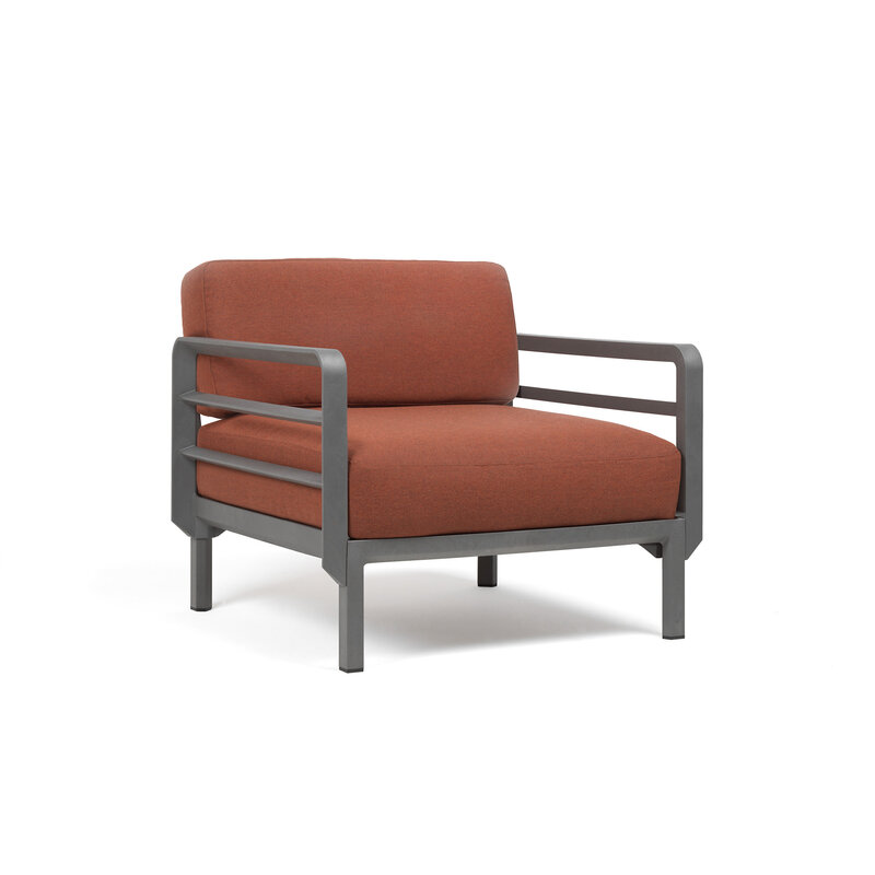 Nardi Nardi Maximo Loungestoel Modulair Basalto - Cannella Sunbrella cushions