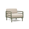 Nardi Maximo Loungestoel Modulair Cactus frame - Perla Sunbrella cushions