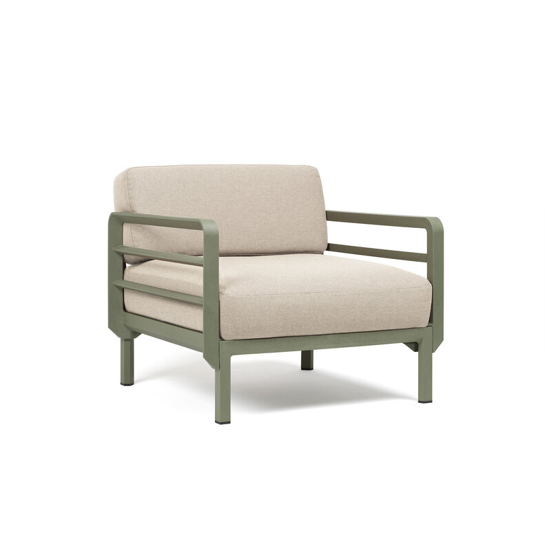 Nardi Nardi Maximo Loungestoel Modulair Cactus frame - Perla Sunbrella cushions