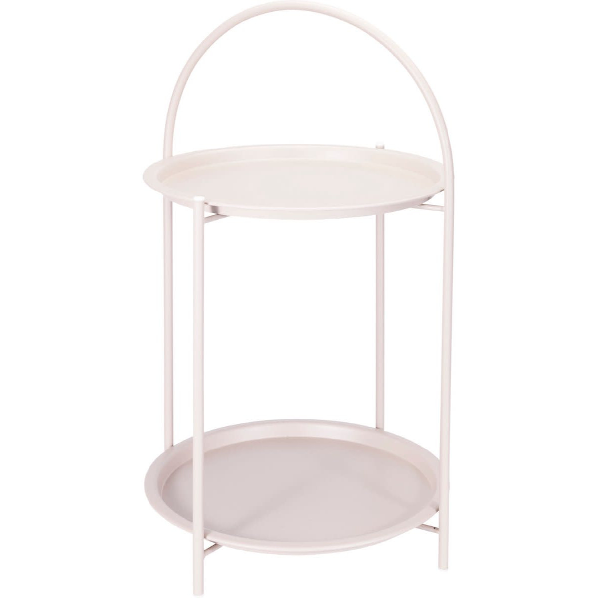 Home and Styling 2-Layer Side Table - 40x66cm - metal -