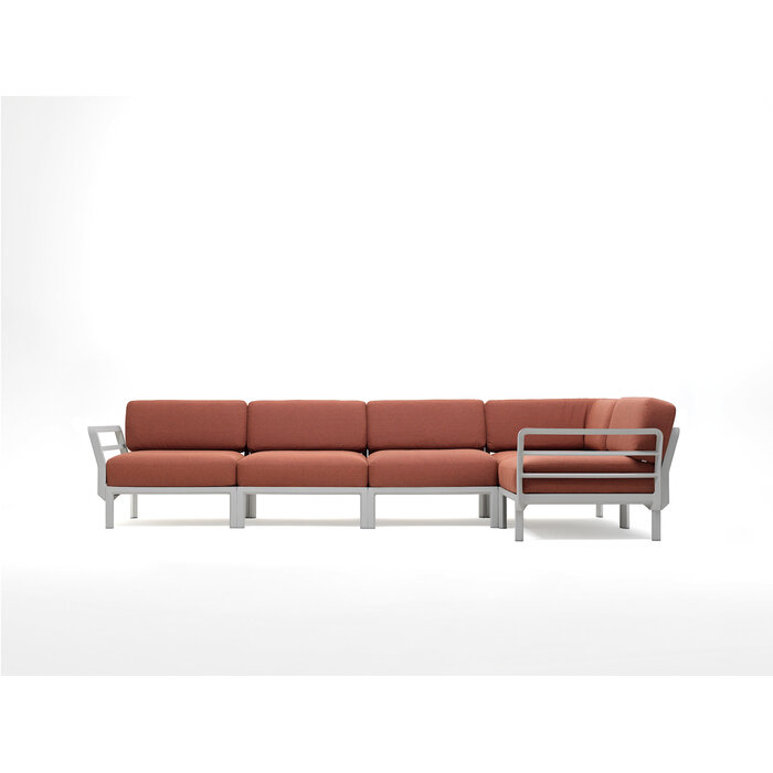Nardi Nardi Maximo 5 - modulaire lounge hoek - Gesso lichtgrijs framekleur - diverse Sunbrella kussen kleuren -