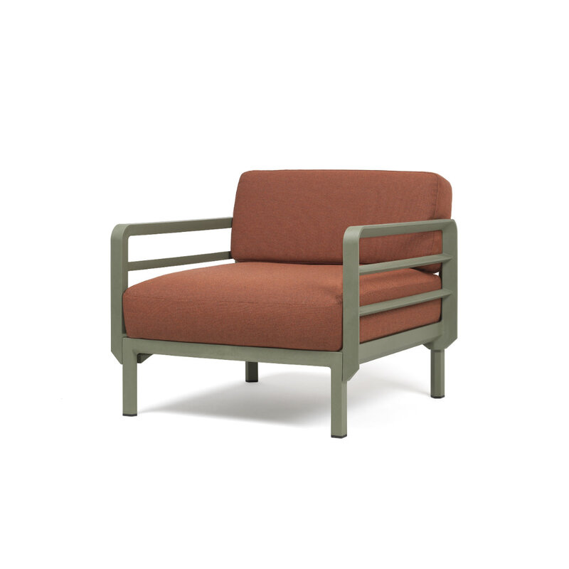 Nardi Nardi Maximo Modular Lounge chair - Cactus Green frame color - Various Sunbrella cushions colors -