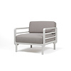 Nardi Maximo Modular Lounge Chair – Gesso Light Gray Frame – Various Sunbrella Cushion Colors –