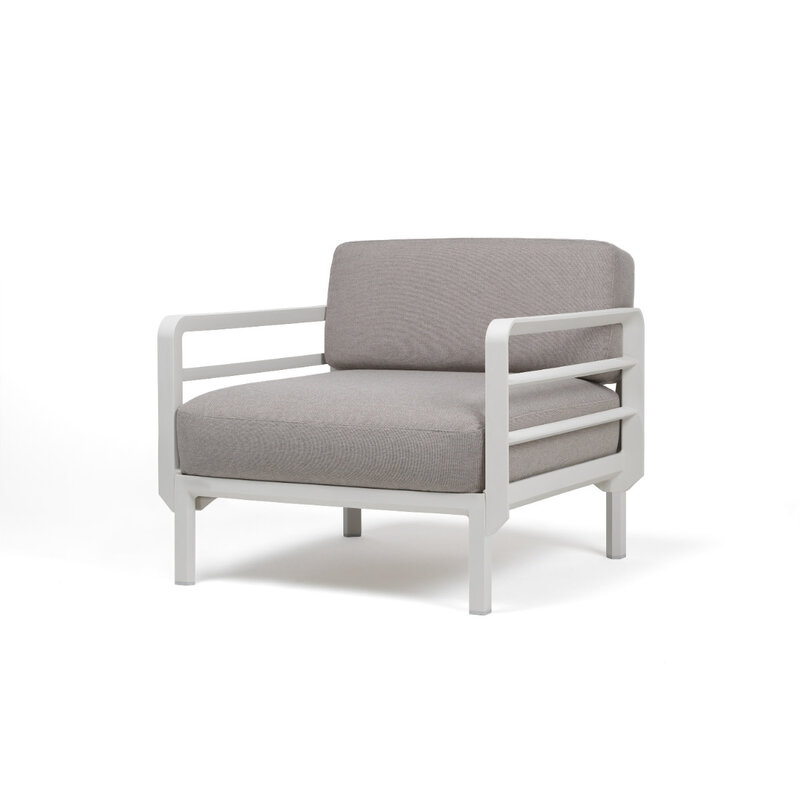 Nardi Nardi Maximo Loungestoel Modulair - Gesso licht grijs frame - diverse Sunbrella kussenkleuren -