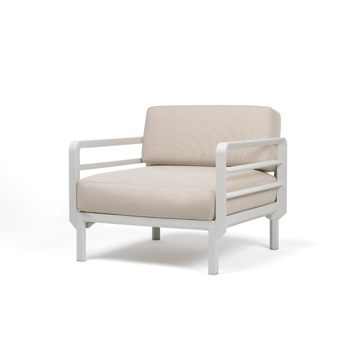 Nardi Nardi Maximo Loungestoel Modulair - Gesso licht grijs frame - diverse Sunbrella kussenkleuren -