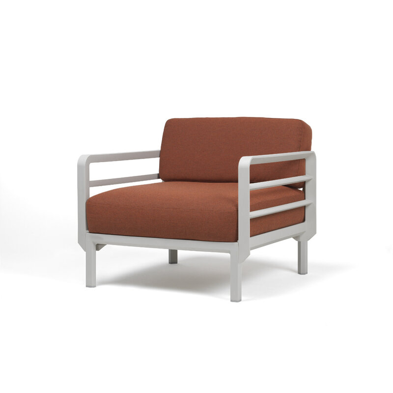 Nardi Nardi Maximo Loungestoel Modulair - Gesso licht grijs frame - diverse Sunbrella kussenkleuren -