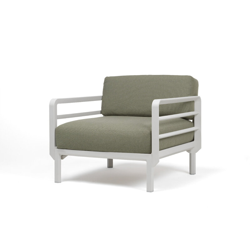 Nardi Nardi Maximo Loungestoel Modulair - Gesso licht grijs frame - diverse Sunbrella kussenkleuren -