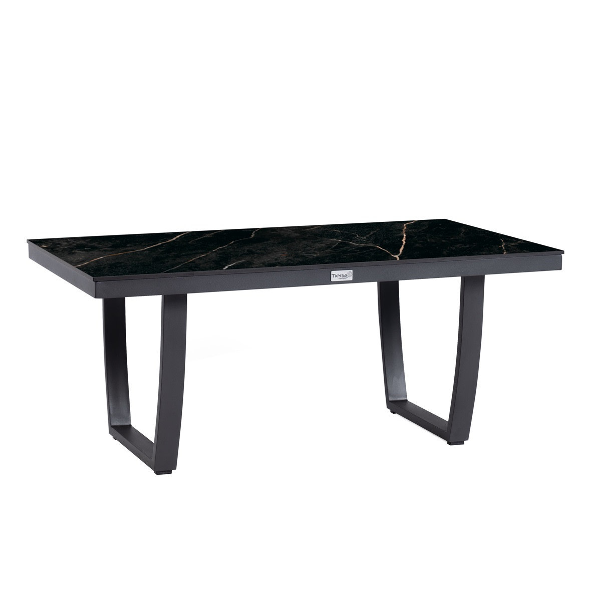 Tierra Outdoor Tierra Outdoor Valencia 4-delige BIG corner set grijs frame - charcoal grijs kussens - koffietafel met Marble HPL blad