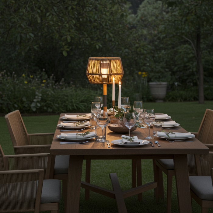 Tierra Outdoor Tierra Outdoor Lumi Solar Lamp Klein Charcoal - 33 rond x 55 cm - TO-8247