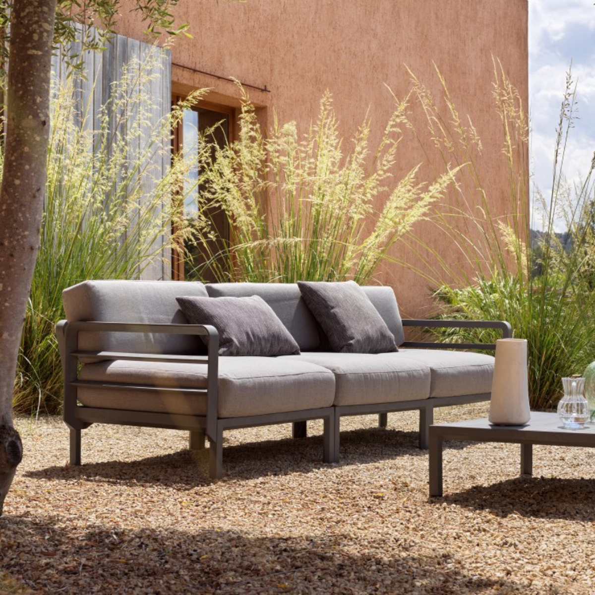 Nardi Nardi Maximo 5 modulaire loungehoek - Basalt grijs frame - diverse Sunbrella kussenkleuren -