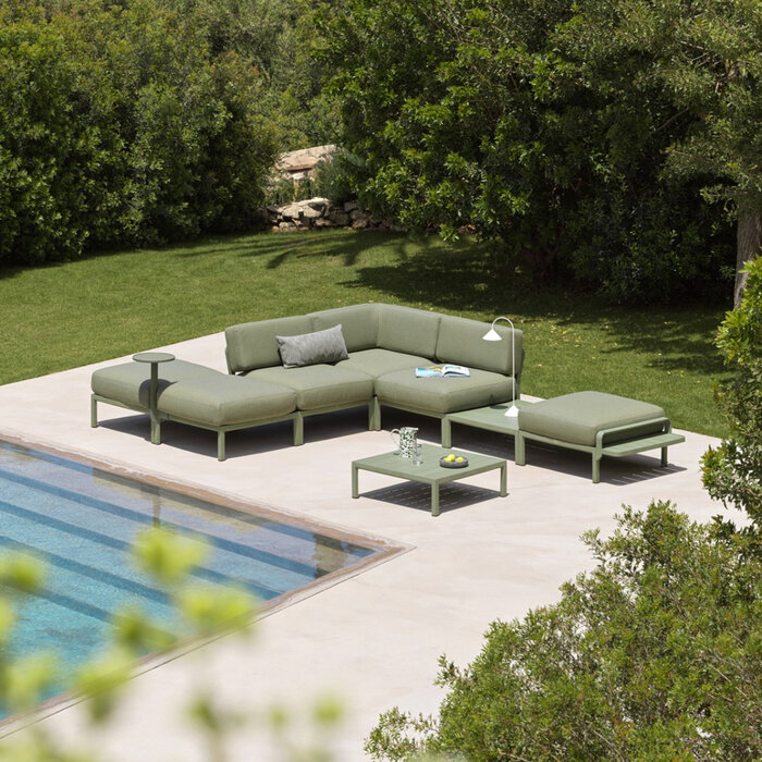 Nardi Nardi Maximo 5 – modular lounge corner – Cactus green frame – various Sunbrella cushion colors