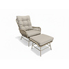 Amigo Levante Bistro chair and footstool set Champagne - TO-01312