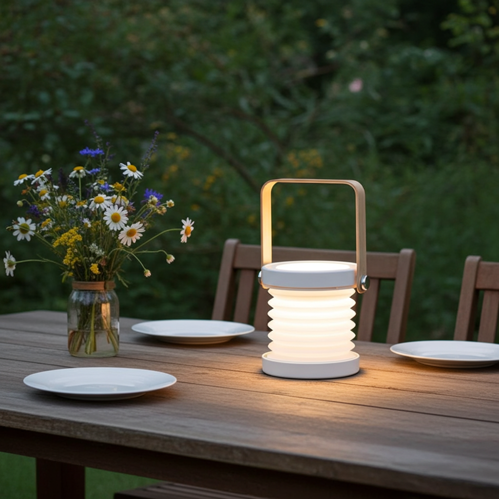 Solar Hamilton Bay foldable and dimmable LED lantern 20cm high