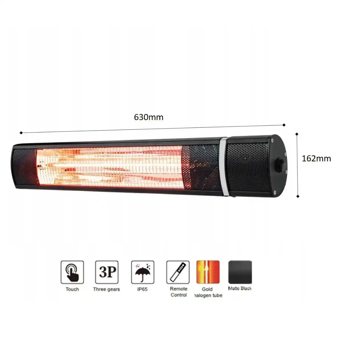 Hamilton Bay Outdoor Hamilton bay heater HB-TW20R 2000W zwart w remote