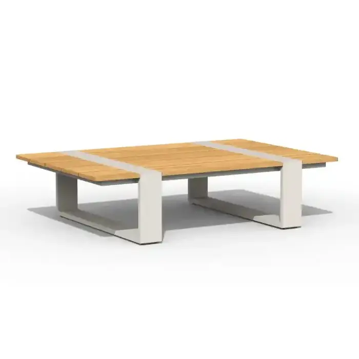 Tierra Outdoor Tierra Outdoor Seto Teak Lounge Set Creme White / Dove – 247 × 247 cm