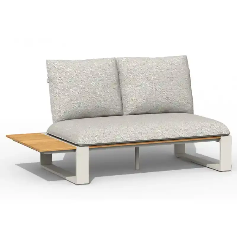 Tierra Outdoor Tierra Outdoor Seto Teak Lounge Set Creme White / Dove – 247 × 247 cm